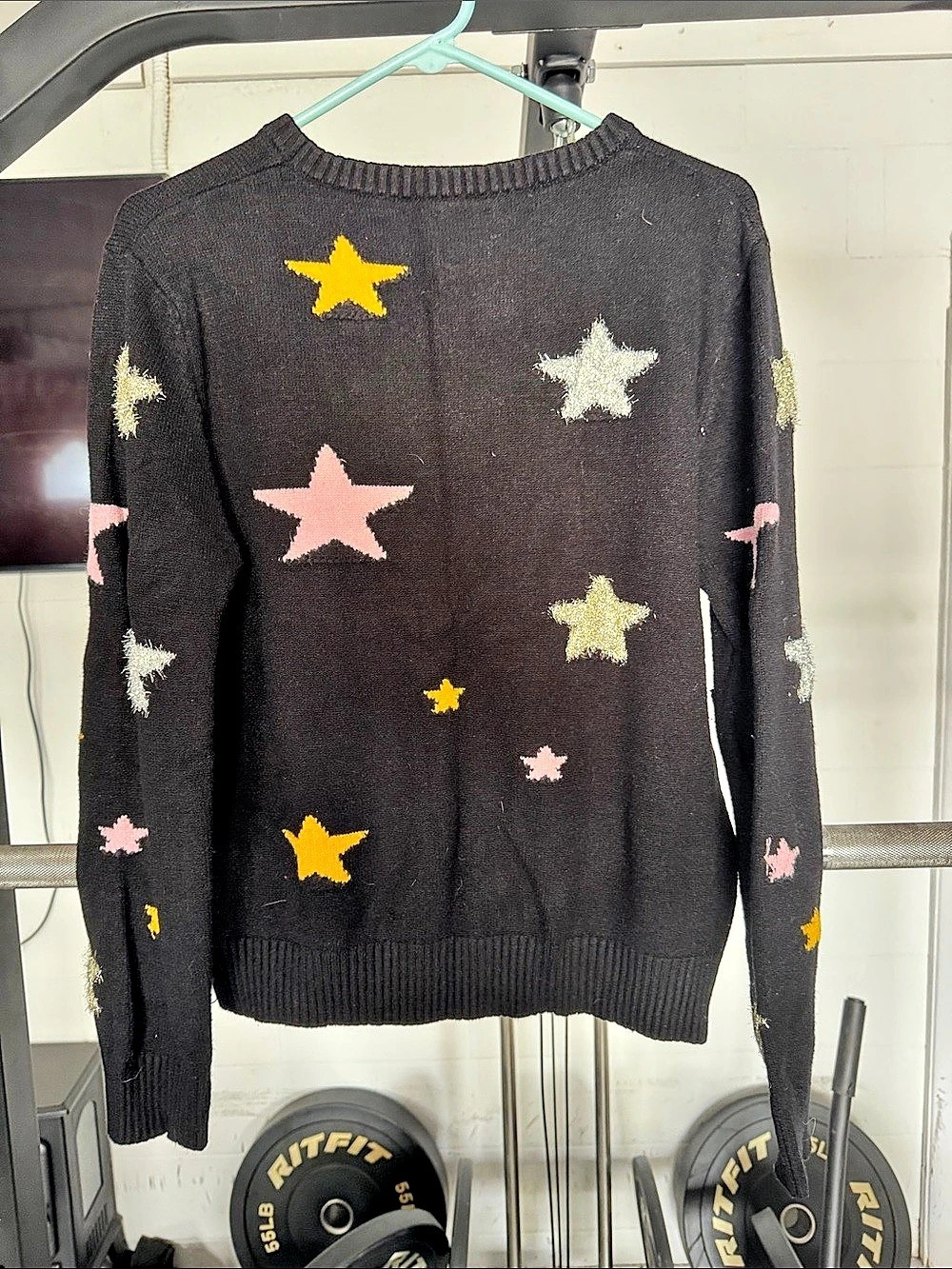 wholesale birch Star Sweater Black & Pink Size Large